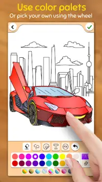 Carros colorir jogo Screen Shot 3