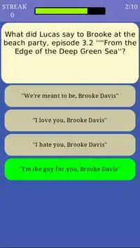 Trivia for One Tree Hill Quiz Screen Shot 4