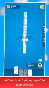 Dominoes - trò chơi trực điển Screen Shot 0