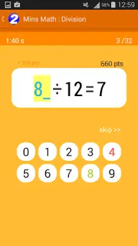 2 Mins Math for Kids! Screen Shot 3