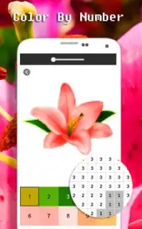 Color de la flor del lirio por número - Pixel Art Screen Shot 2