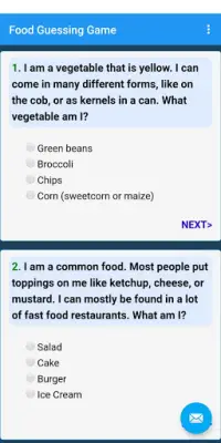 Food Guessing Quiz - Ultimate Trivia Android game. Screen Shot 2