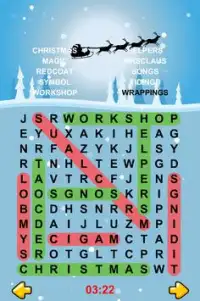 Christmas Word Search Puzzles Screen Shot 1