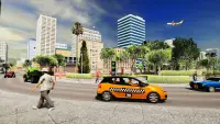 City Taxi Sim 2021: Crazy Cab Driver Game Screen Shot 1