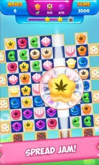 Weed Crush Match 3 Candy Screen Shot 1