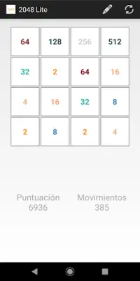 2048 Lite Screen Shot 2