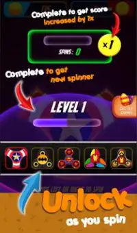 Super Hero Fidget Spinner - Avenger Fidget Spinner Screen Shot 3