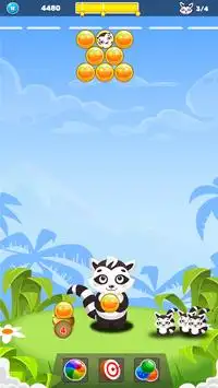 Bubble Shooter Racoon Screen Shot 2