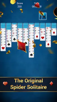 Free spider solitaire - classic solitaire Screen Shot 1