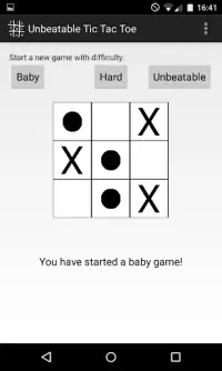 Unbeatable Tic Tac Toe Screen Shot 2