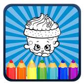 Book Art Shopkins Coloring Draw