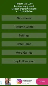 Free Ludo: 4-Player (Don't get Angry, man!) Screen Shot 0