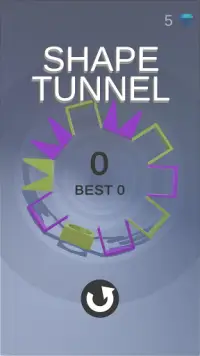 Shape Tunnel! New Shape Tunnel 3D Offline game Screen Shot 1
