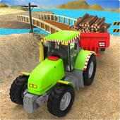berat tugas traktor muatan simulator