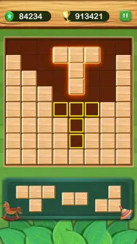 Wooden Block Puzzle Free - Wood Cube Puzzle Game Screen Shot 0