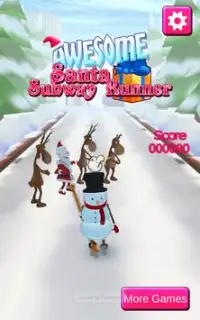 Awesome Snowman Subway Runner Screen Shot 9