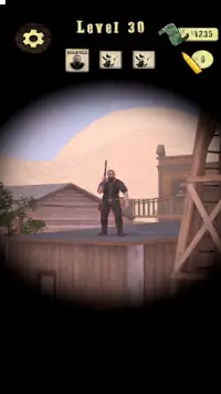 Wild West Sniper: Cowboy War Screen Shot 1
