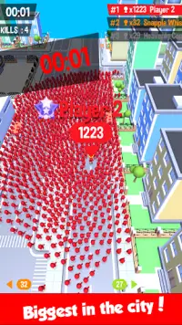 Crowd Race 3D : Biggest in the city! Screen Shot 0