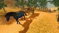 不可能な馬車運転：動物輸送3d Screen Shot 0