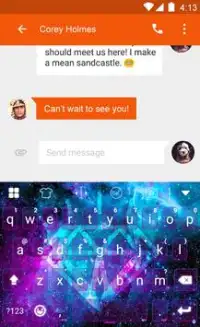 Galaxy Flash Emoji Keyboard Screen Shot 2