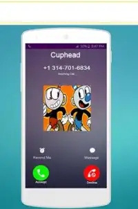 Call From CupHead Game Screen Shot 1