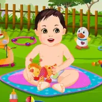 Kids Game: Garden Baby Bathing Screen Shot 3