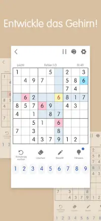 Sudoku - rätsel Gehirn-Puzzle Screen Shot 1