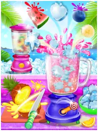 Ice Slush Cold Drink Maker - Kids Cooking Game Screen Shot 1