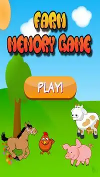 Farm Animals Memory Game Kids Screen Shot 0