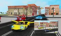Flying Sports Car Racing 3D Screen Shot 1