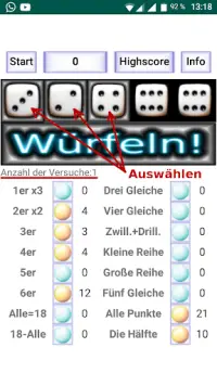 Top 5 Würfel Spiel Screen Shot 3