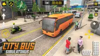 Modern Bus Coach Driving Games Screen Shot 17