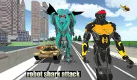 Warrior Robot Shark Game:Angry Shark Simulator App Screen Shot 12