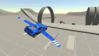 Flying SuperSport Car Sim 3D Screen Shot 1