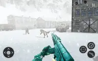 雪陸軍スナイパー射撃戦争：FPS島シューター Screen Shot 2