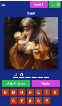 Catholic Saints Quiz (Catholic Game) Screen Shot 0