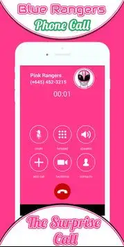 Phone Call From Pink Rangers Screen Shot 1
