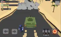 Blocky bots - Tank Rush Screen Shot 2