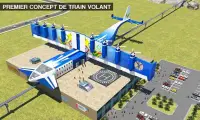 Train volant Simulateur 2018 Train futuriste Jeux Screen Shot 0