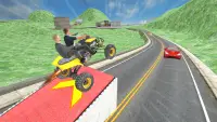 ATV Quad City Bike Taxi Sim 3d Screen Shot 5