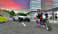 Police Car Highway Moto Pursuit Screen Shot 1