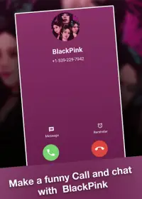 Call From Black Pink Call and chat simulation game Screen Shot 1