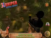 3D Sniper shooter kurczaka Screen Shot 3