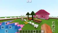 Pink House Pixel craft 2019 Map for Girls Screen Shot 0