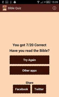 Bible Quiz Screen Shot 2