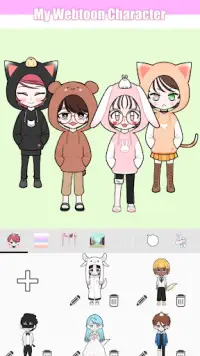 My Webtoon Character - K-pop IDOL avatar maker Screen Shot 3