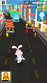 Rabbit Run: Bunny Rabbit Running Games Screen Shot 15