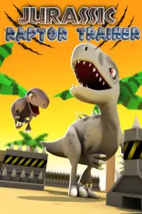 Dino Jurássico: Blue Raptor Trainer Race Game Screen Shot 0