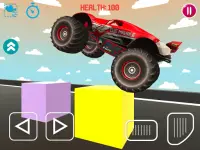 Obstacle Ramps and Monster Truck Driving Screen Shot 1