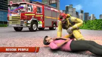 Fire Truck Driving Rescue Sim Screen Shot 4